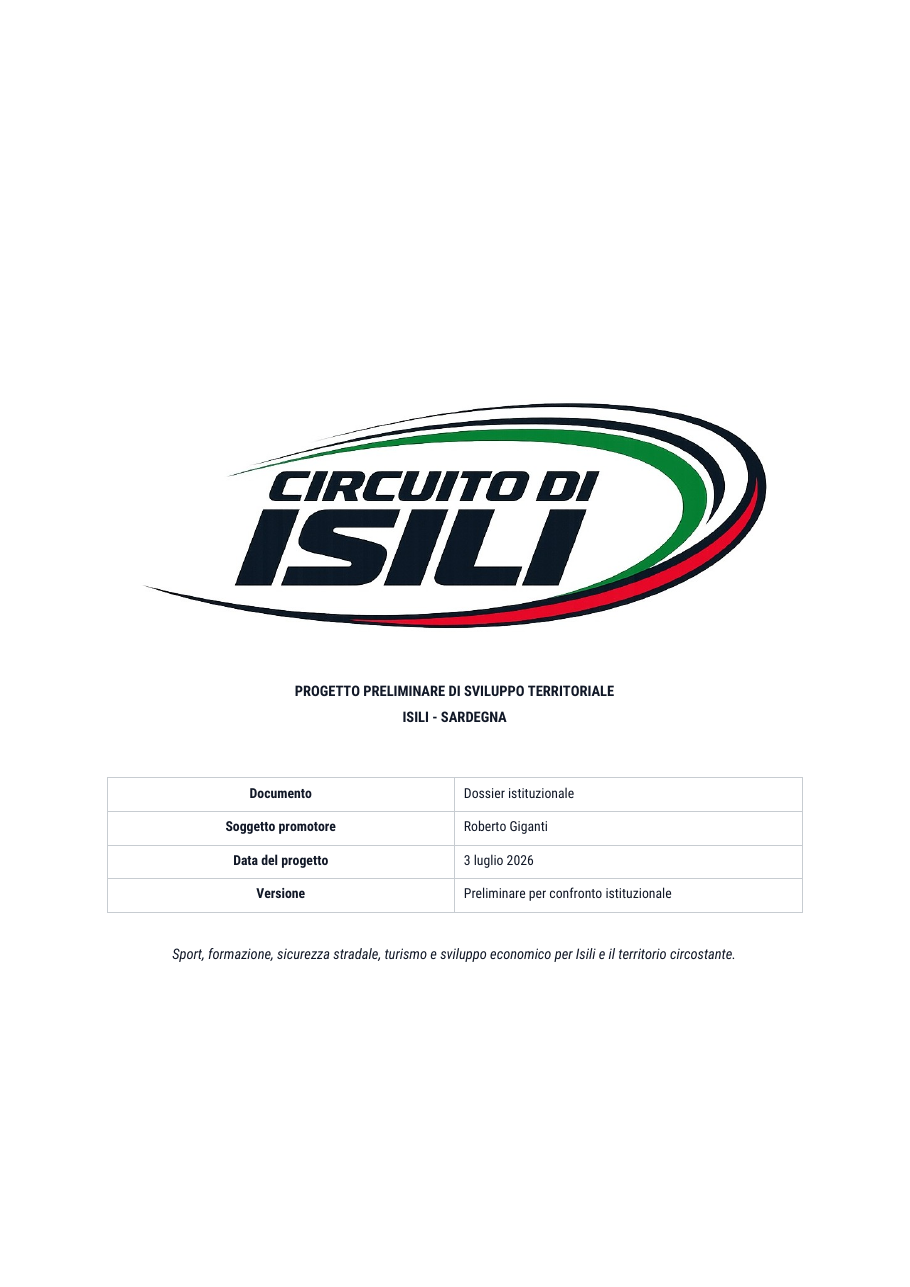 Copertina del Dossier istituzionale del Circuito di Isili