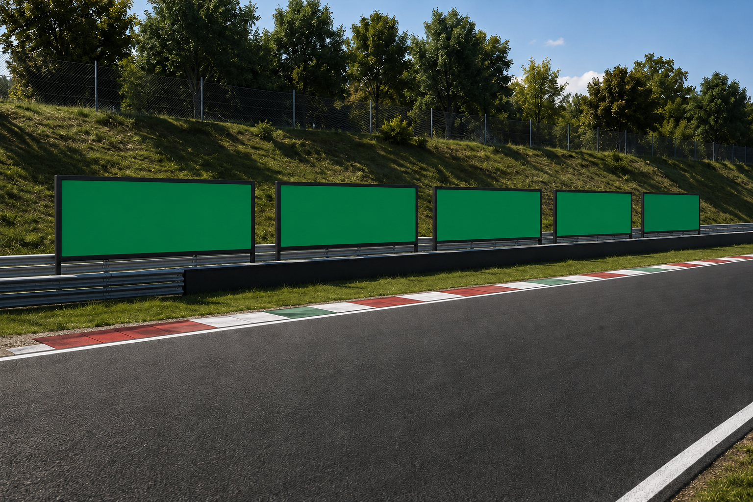 Anteprima sponsor cartelloni pista